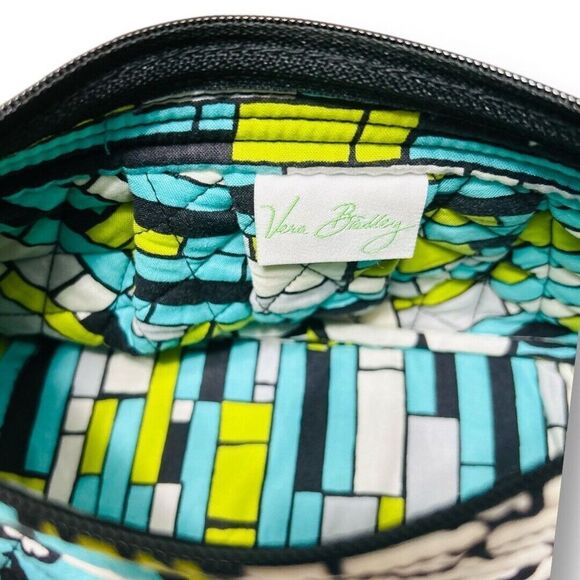 Vera Bradley Blue Floral Crossbody Bag Small Quilted Cotton Adjustable Strap - Picture 10 of 12